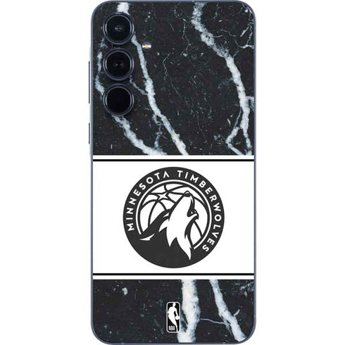NBA Minnesota Timberwolves Marble Galaxy A55 5G Skin